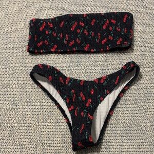 Cherry Print Bikini Set